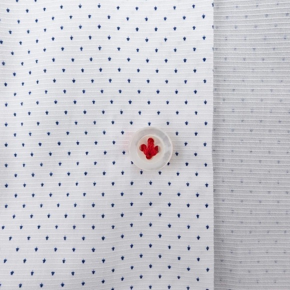 NWOT ISAIA Button-Up Long-Sleeve Shirt Men's 15.75 White - Picture 4 of 10